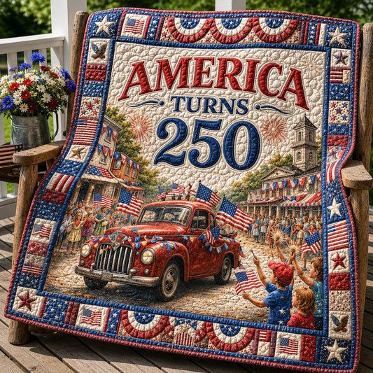 America Turns 250 Quilted Blanket GFTOHNL378