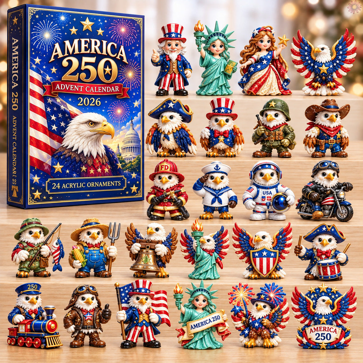 America 250 Patriotic Heroes Advent Calendar 2026 GFTOHNL3797
