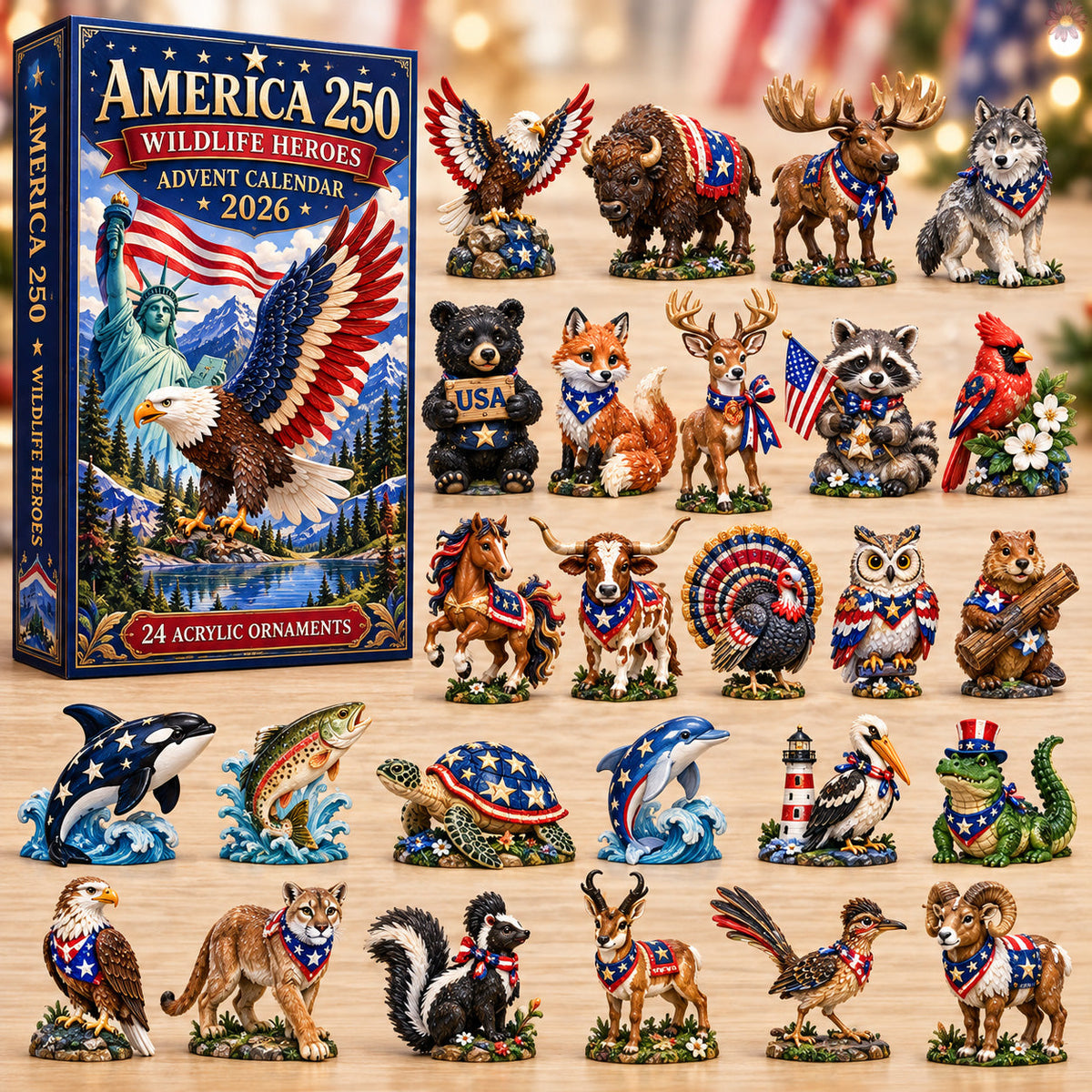 America 250 Wildlife Heroes Advent Calendar 2026 GFTOHNL3802