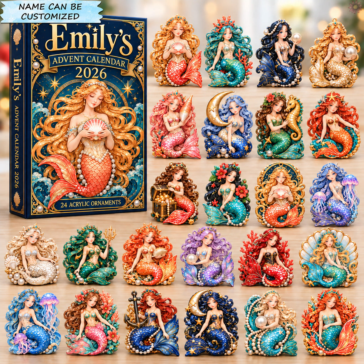 Mermaid Ocean Treasures Advent Calendar 2026 QTCUZ GFTOHNL3812