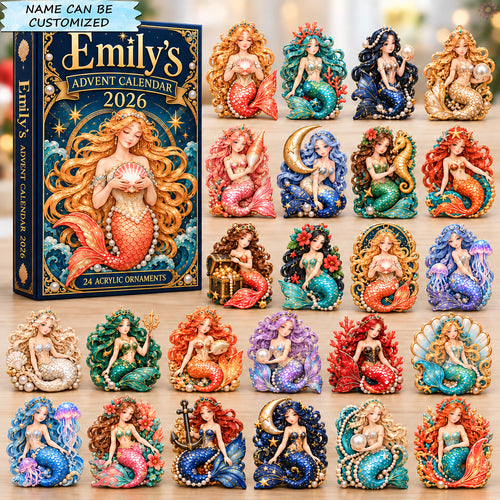 Mermaid Ocean Treasures Advent Calendar 2026 QTCUZ GFTOHNL3812
