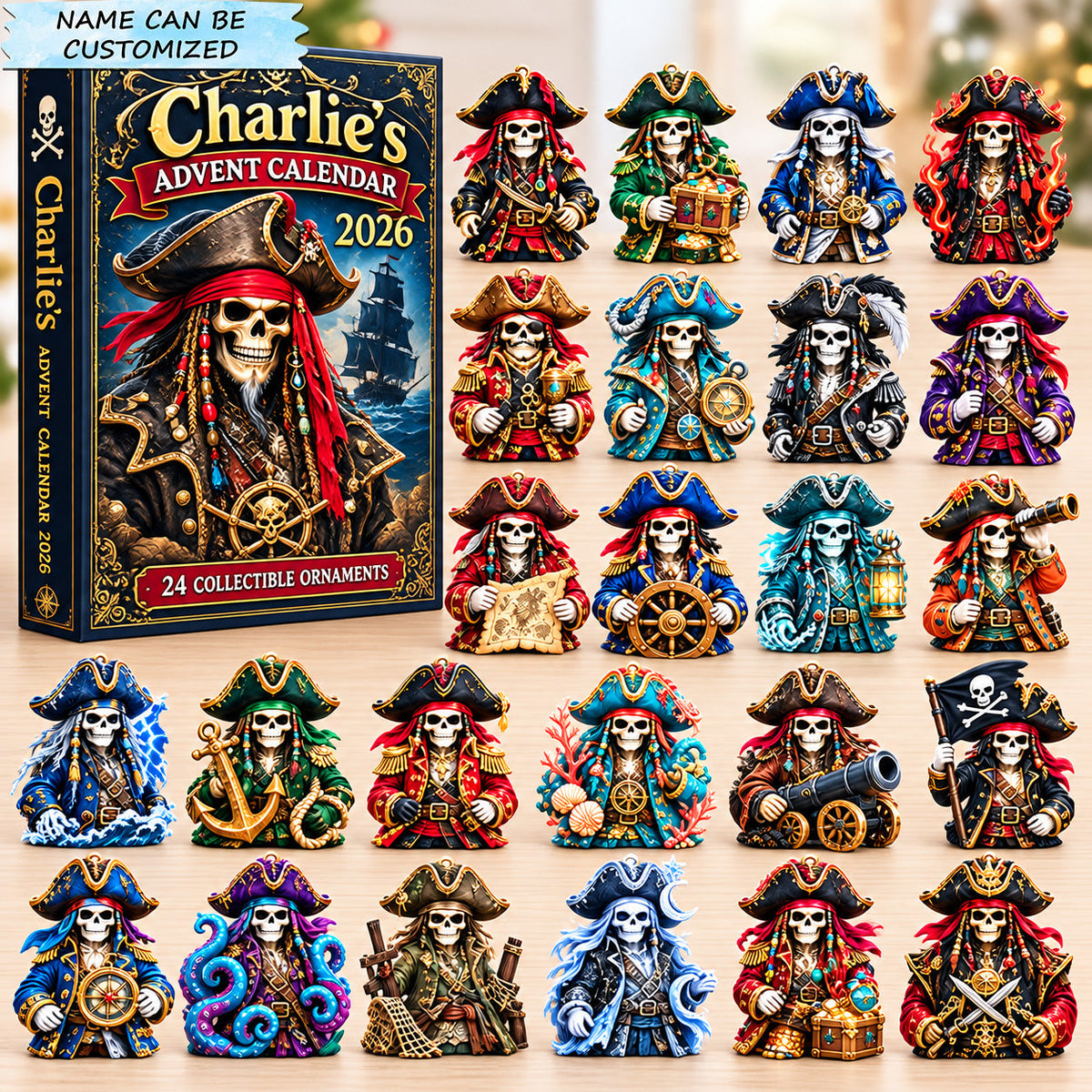 Pirate Skeleton Crew Advent Calendar 2026 QTCUZ GFTOHNL3814