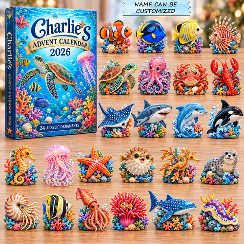 Ocean Creature Collection Advent Calendar 2026 QTCUZ GFTOHNL3816
