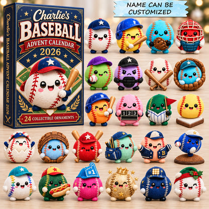 Baseball Dumpling Friends Advent Calendar 2026 QTCUZ GFTOHNL3908
