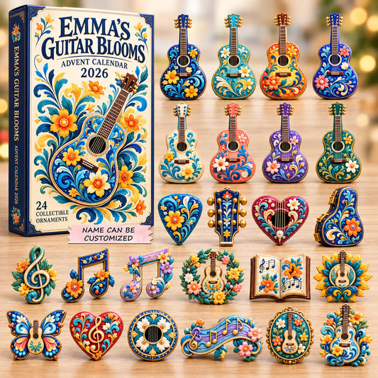 Floral Guitar Blooms Advent Calendar 2026 QTCUZ GFTOHNL3962