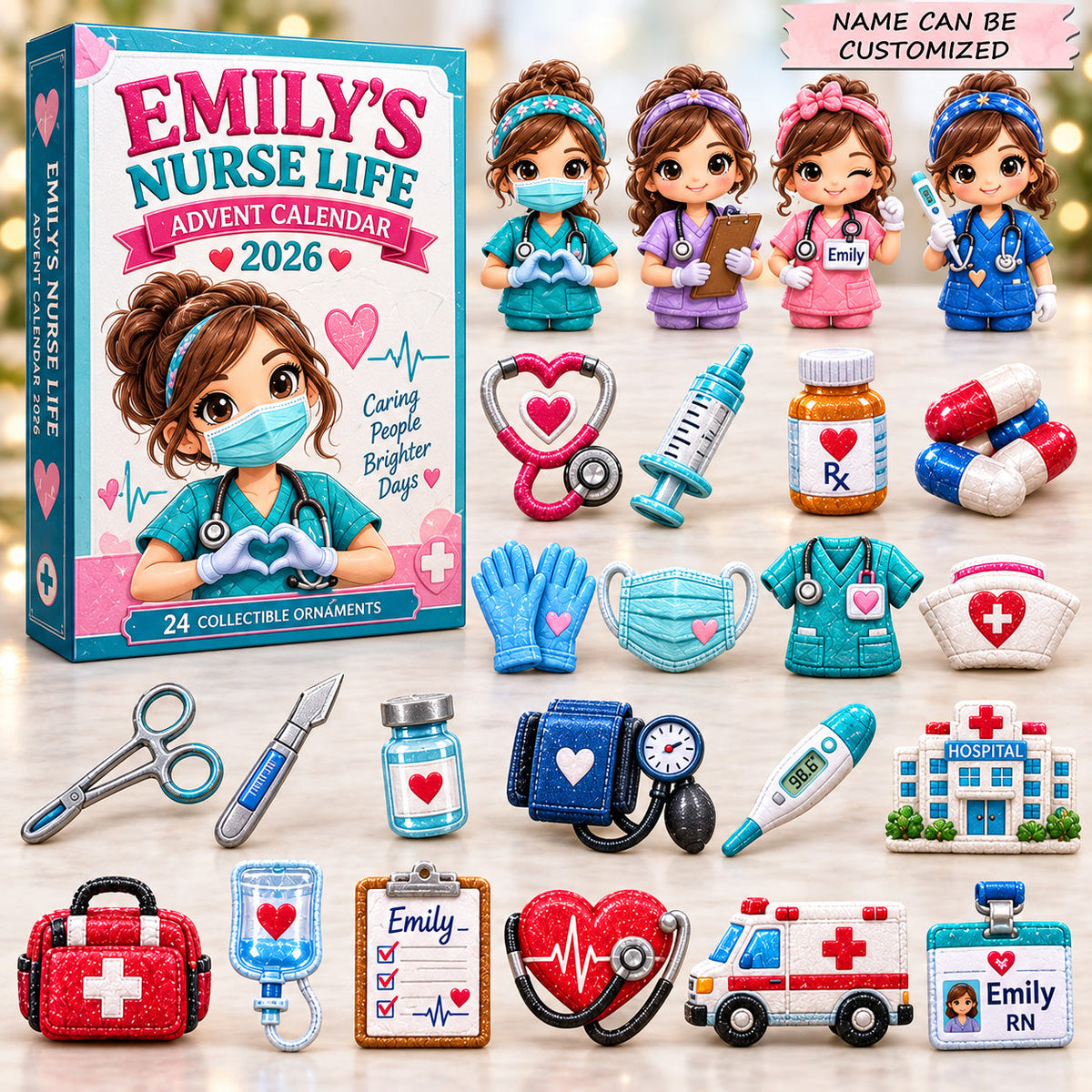 Caring Nurse Life Advent Calendar 2026 QTCUZ GFTOHNL4007