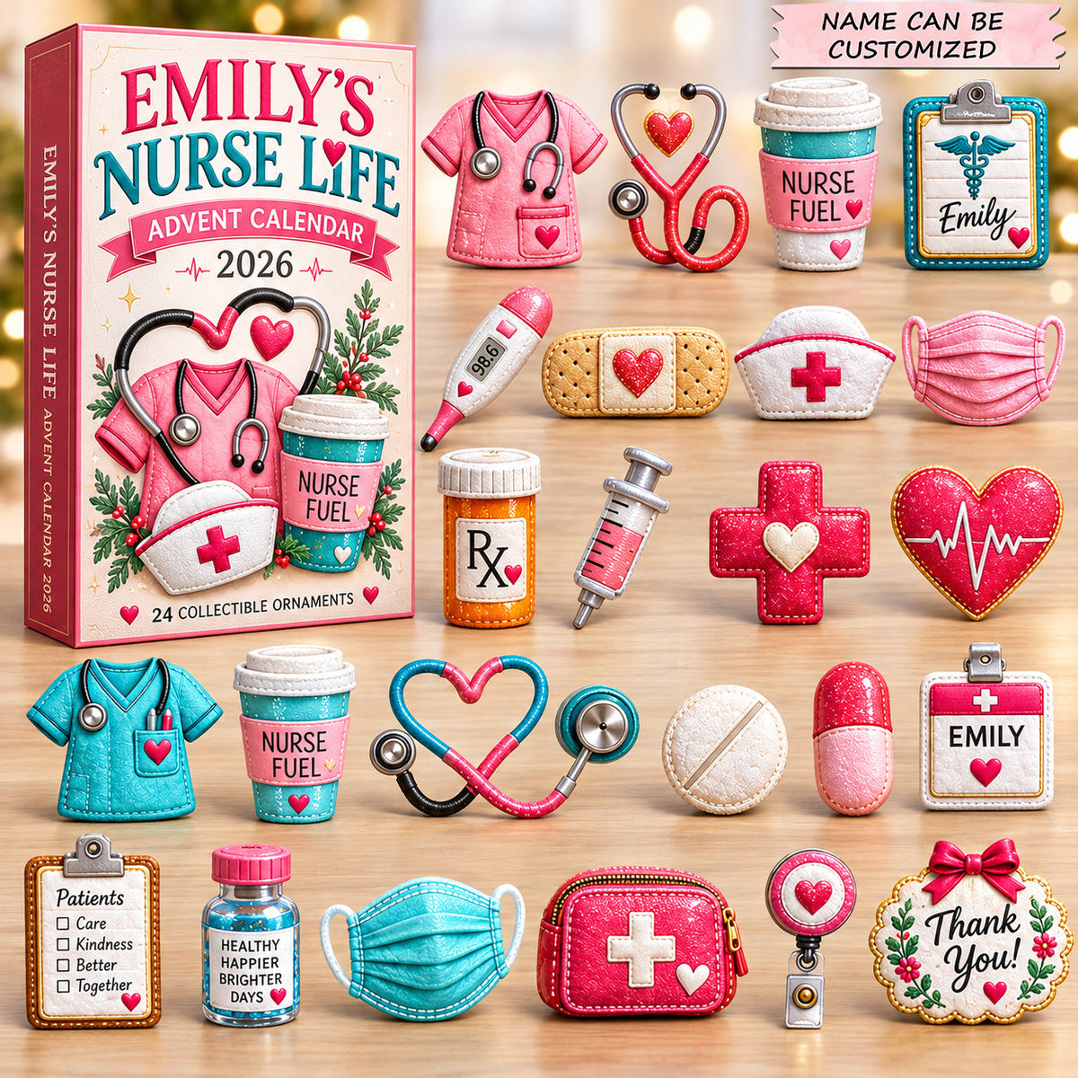 Nurse Heart And Care Advent Calendar 2026 QTCUZ GFTOHNL4008