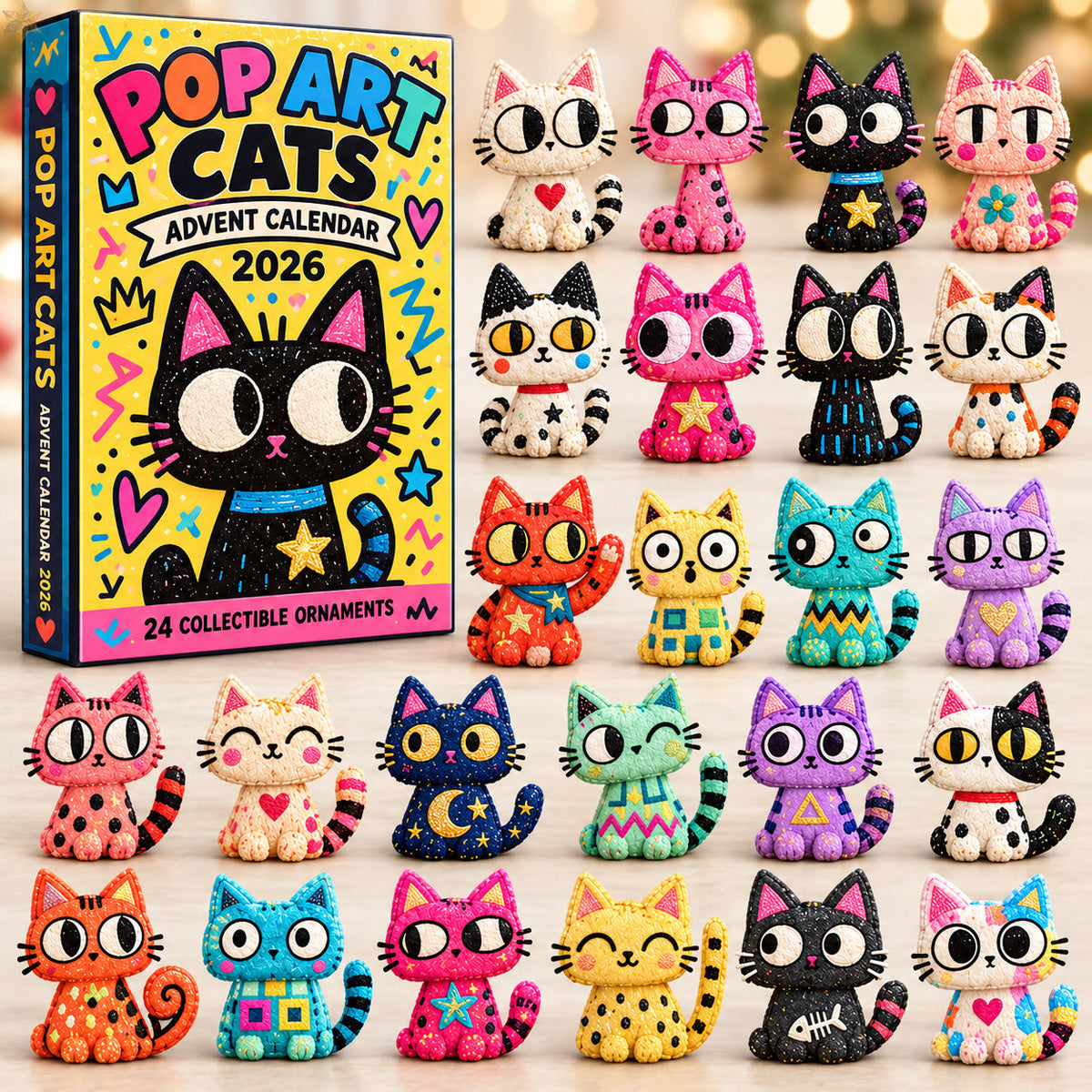 Colorful Cats Advent Calendar 2026 GFTOHNL4052