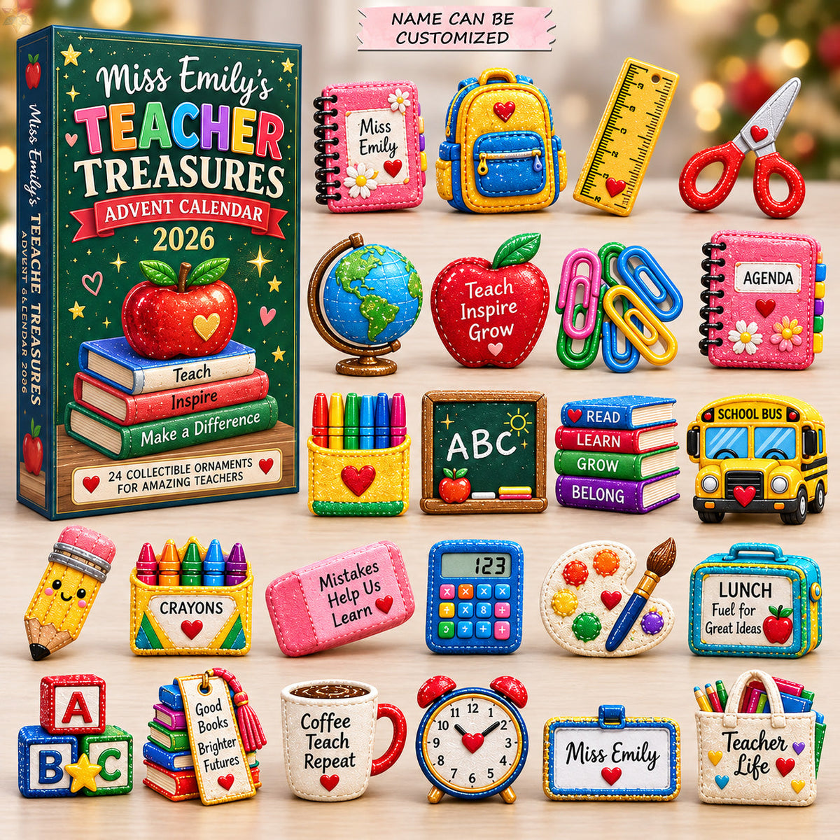 Teacher Classroom Treasures Advent Calendar 2026 QTCUZ GFTOHNL4059