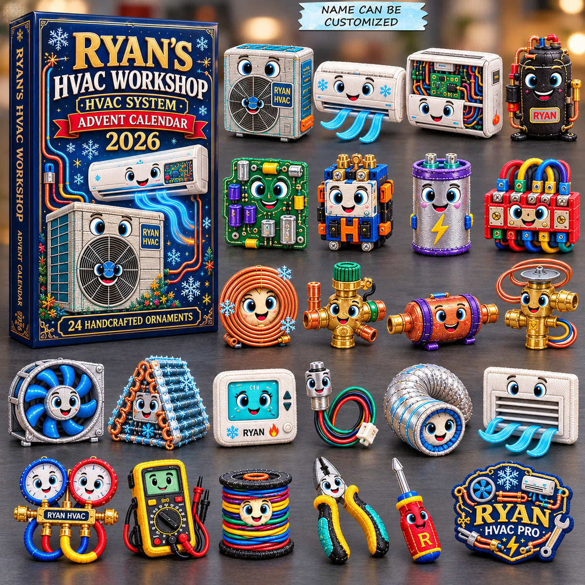Custom HVAC Pro Advent Calendar 2026 QTCUZ GFTOHNL4150