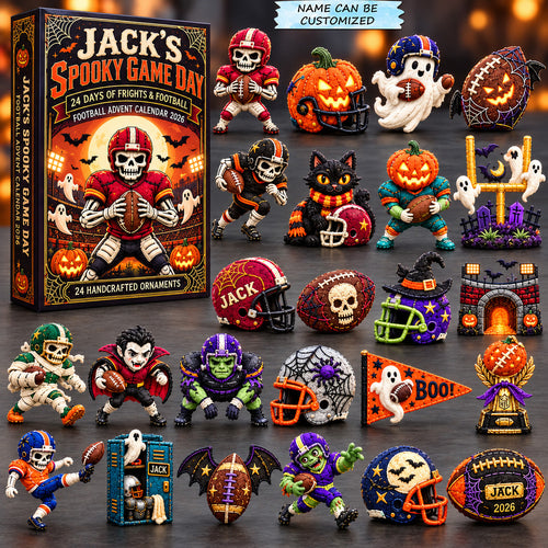 Spooky Football Game Day Advent Calendar 2026 QTCUZ GFTOHNL4194