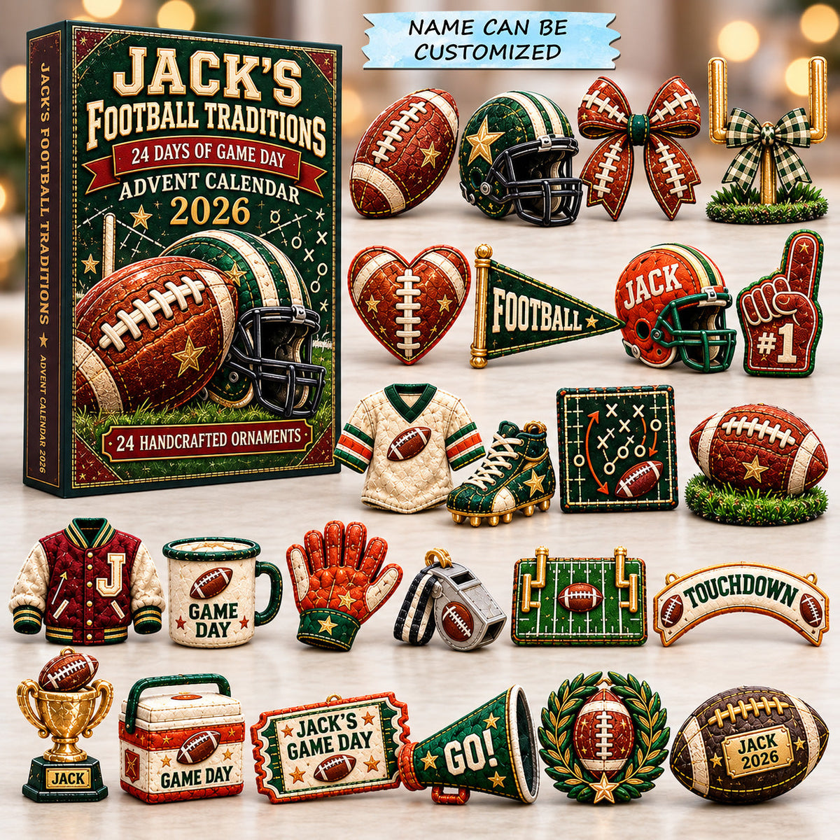 Football Game Day Traditions Advent Calendar 2026 QTCUZ GFTOHNL4195
