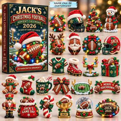 Christmas Football Cheer Advent Calendar 2026 QTCUZ GFTOHNL4196