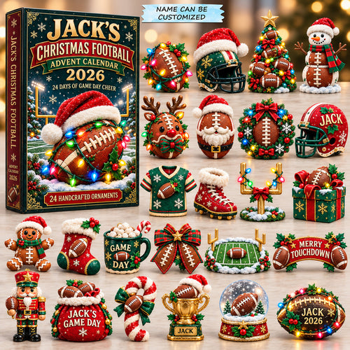 Christmas Football Cheer Advent Calendar 2026 QTCUZ GFTOHNL4196