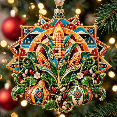 Native Spirit Dance Christmas Mica Ornament GFTOHNL4234