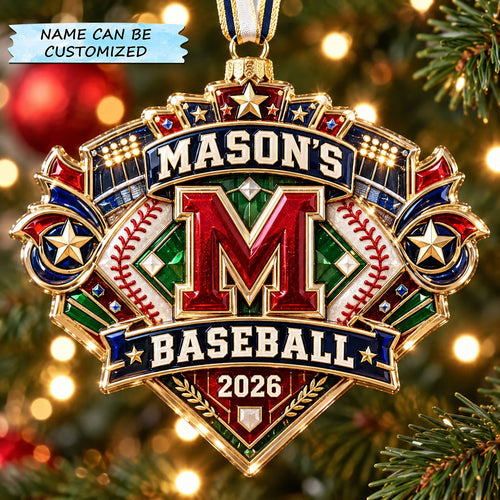 Baseball Training Gear Christmas Mica Ornament QTCUZ GFTOHNL4238