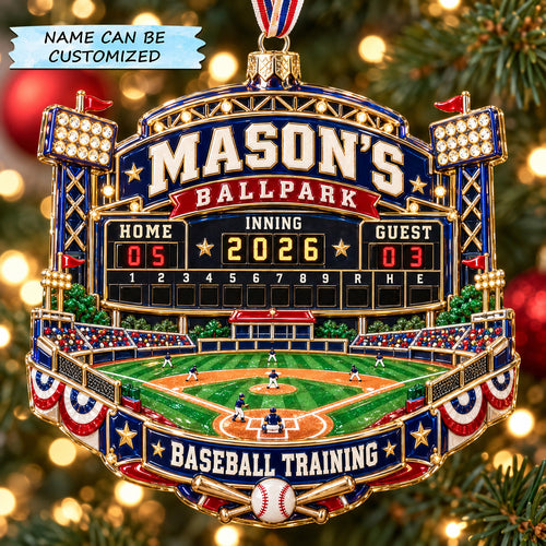 Baseball Training Gear Christmas Mica Ornament QTCUZ GFTOHNL4239