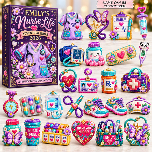 Butterfly Nurse Life Advent Calendar 2026 QTCUZ GFTOHNL4243
