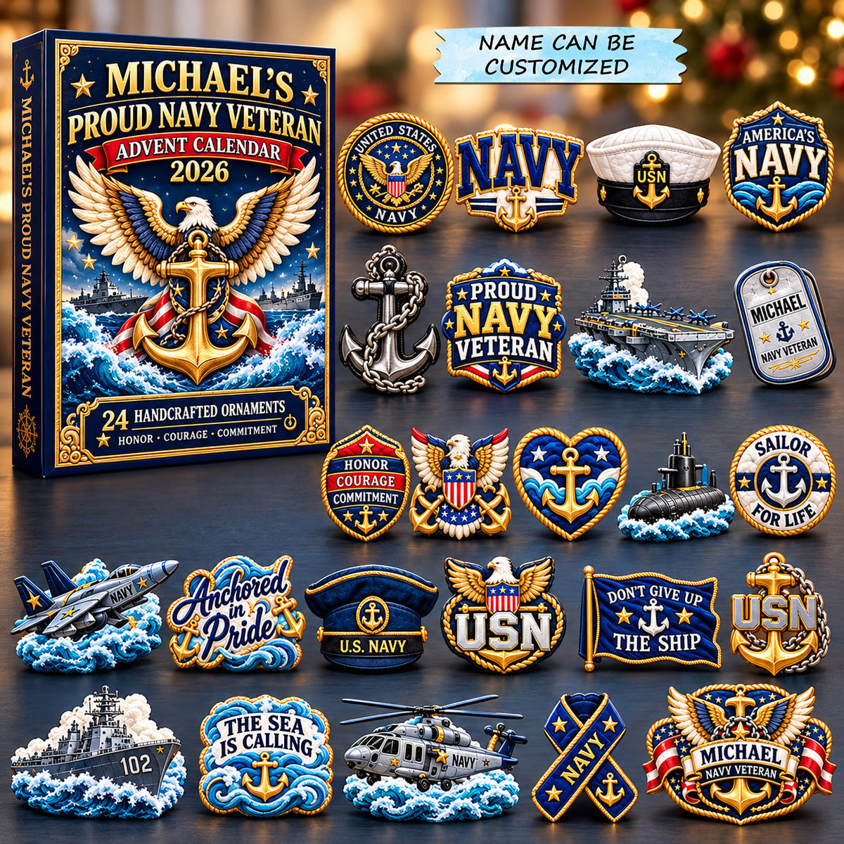 Proud Navy Veteran Advent Calendar 2026 QTCUZ GFTOHNL4248