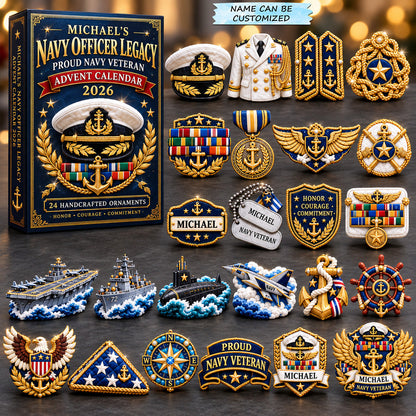 Navy Officer Legacy Advent Calendar 2026 QTCUZ GFTOHNL4250