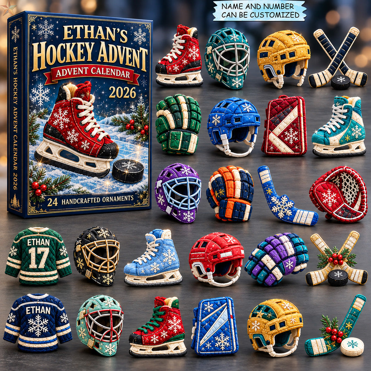 Hockey Winter Gear Advent Calendar 2026 QTCUZ GFTOHNL4292