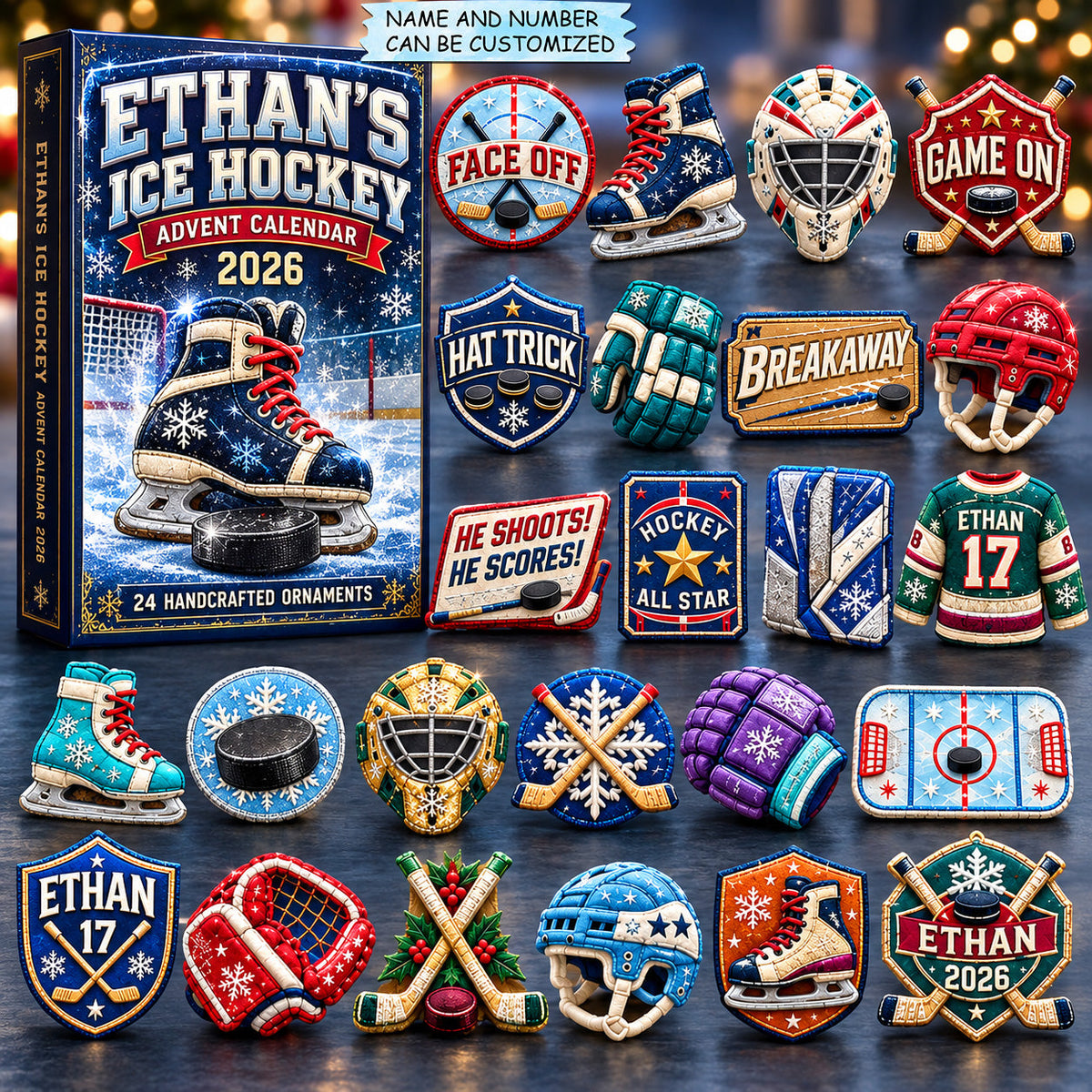 Ice Hockey Game Advent Calendar 2026 QTCUZ GFTOHNL4293