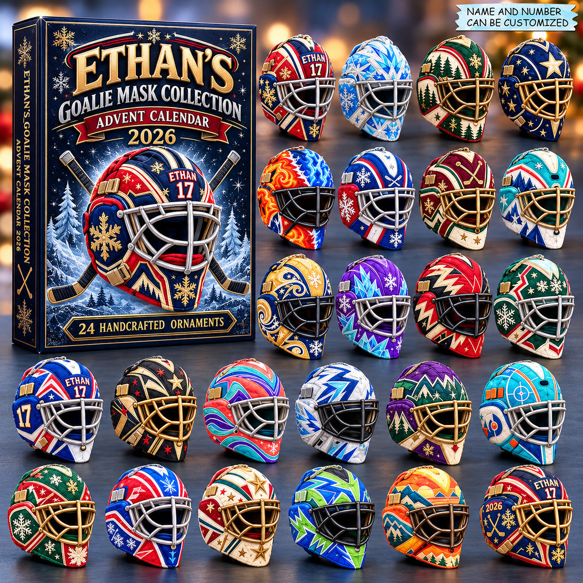 Goalie Masks Advent Calendar 2026 QTCUZ GFTOHNL4296