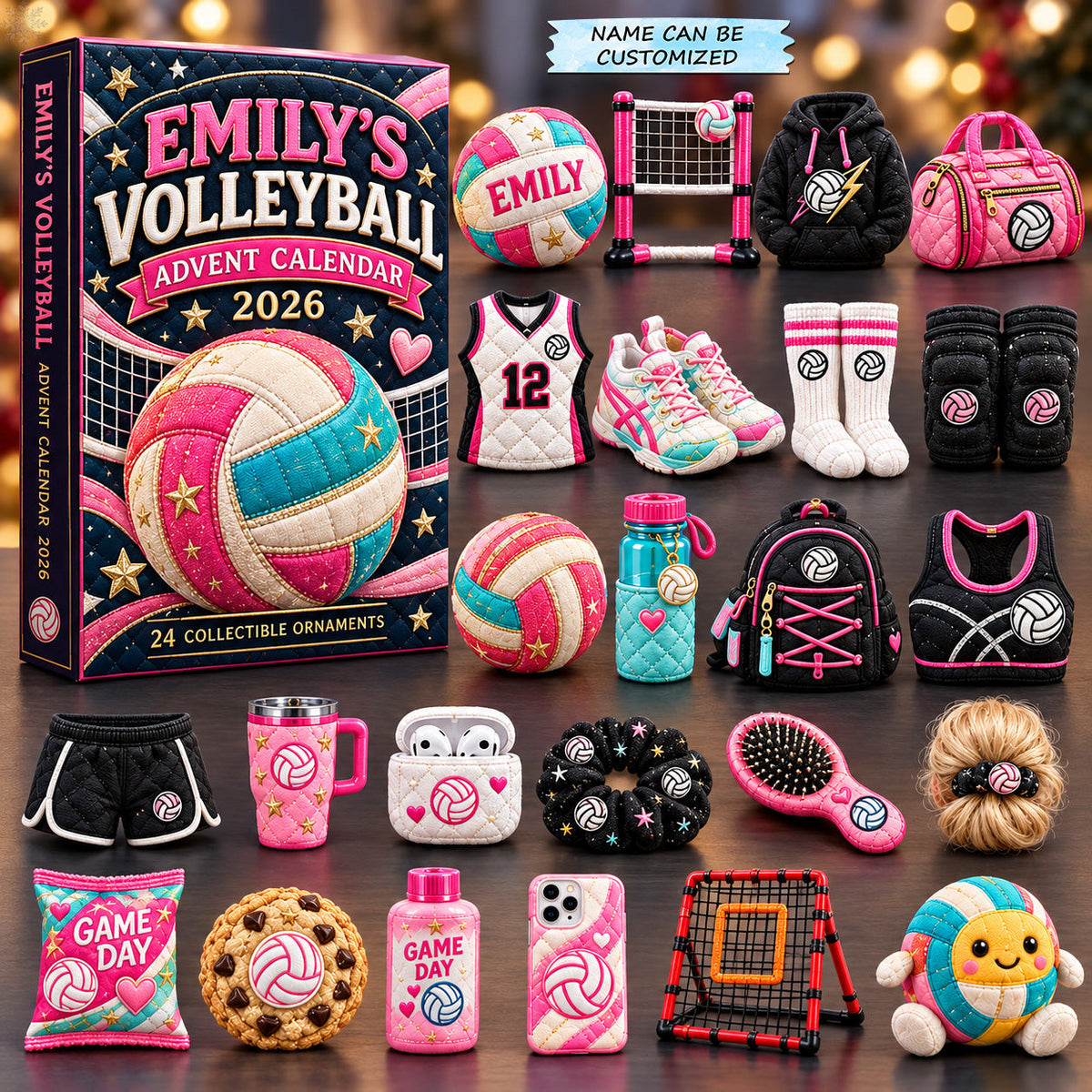 Volleyball Game Day Essentials Advent Calendar 2026 QTCUZ GFTOHNL4333