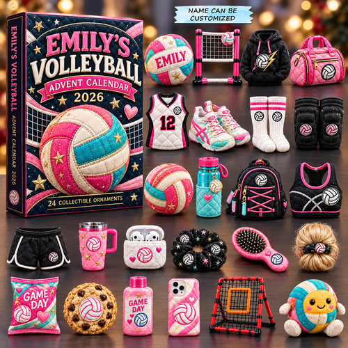 Volleyball Game Day Essentials Advent Calendar 2026 QTCUZ GFTOHNL4333
