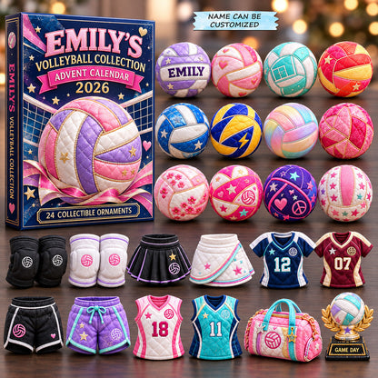 Colorful Volleyball Collection Advent Calendar 2026 QTCUZ GFTOHNL4334