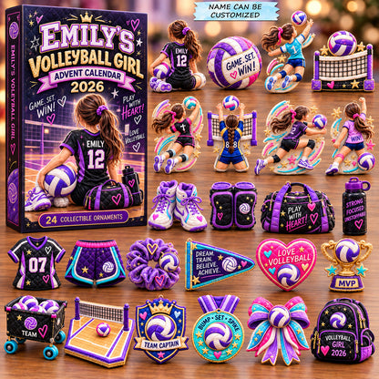 Volleyball Girl Advent Calendar 2026 QTCUZ GFTOHNL4337