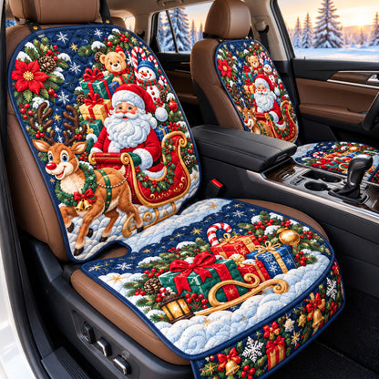 Santa Christmas Sleigh Quilted Car Seat Protector GFTOHNL4377