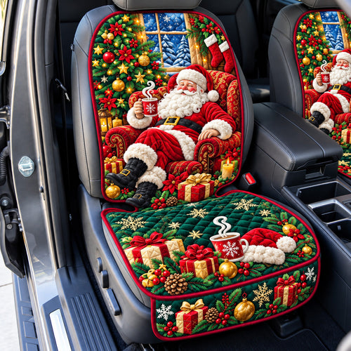 Cozy Santa Christmas Quilted Car Seat Protector GFTOHNL4379