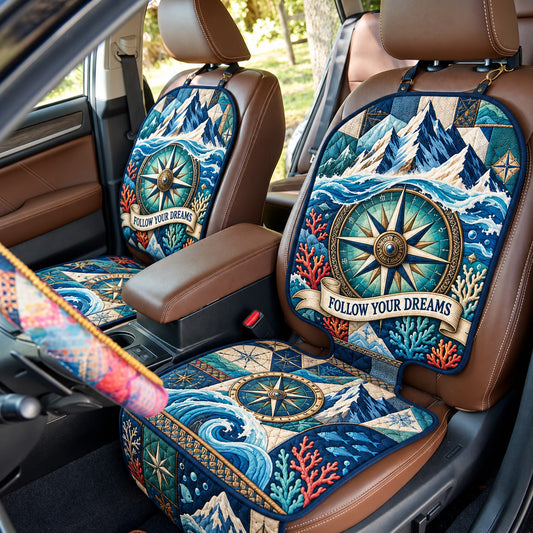 Follow Your Dreams Quilted Car Seat Protector GFTOHNL4383