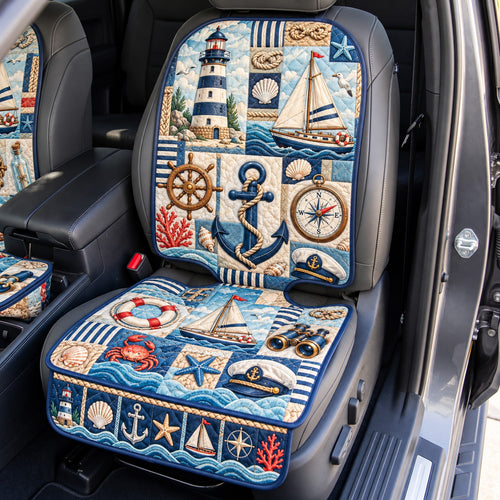 Nautical Lighthouse Quilted Car Seat Protector GFTOHNL4384