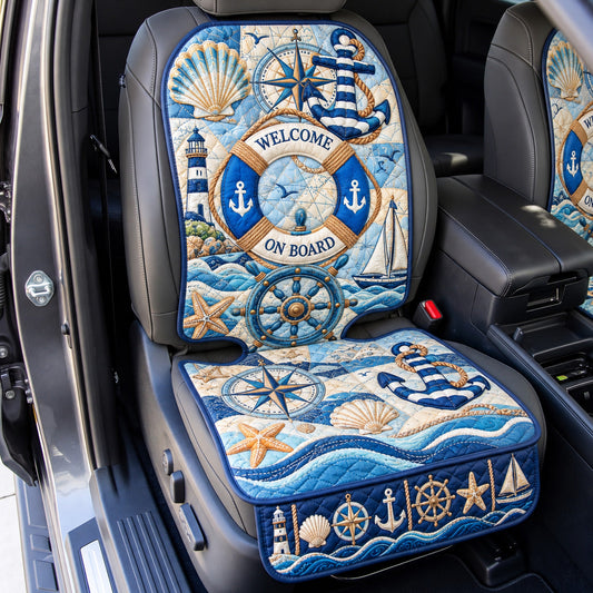 Welcome On Board Quilted Car Seat Protector GFTOHNL4385
