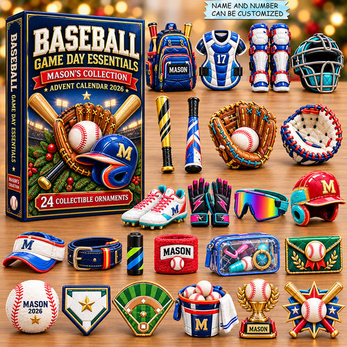 Baseball Game Day Advent Calendar 2026 QTCUZ GFTOHNL4418