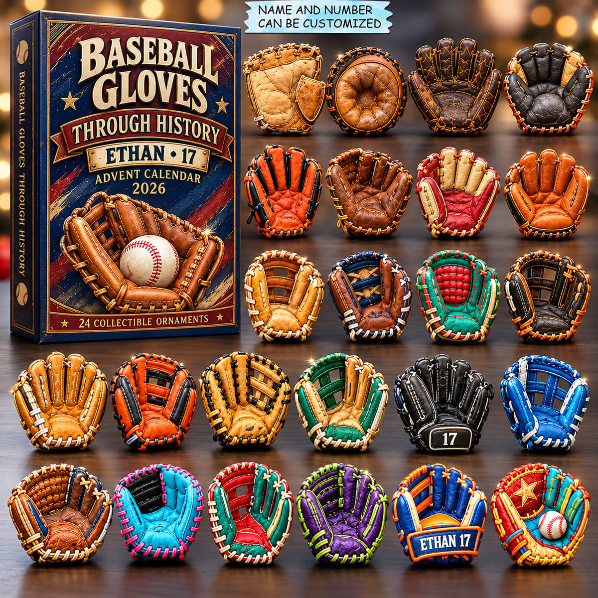 Baseball Gloves Through History Advent Calendar 2026 QTCUZ GFTOHNL4419