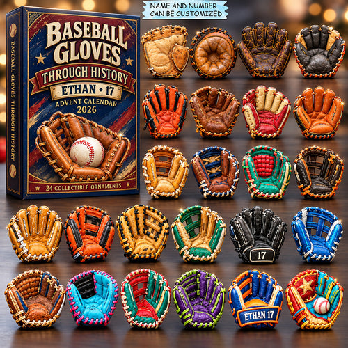 Baseball Gloves Through History Advent Calendar 2026 QTCUZ GFTOHNL4419