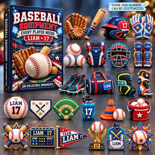 Baseball Player Essentials Advent Calendar 2026 QTCUZ GFTOHNL4420