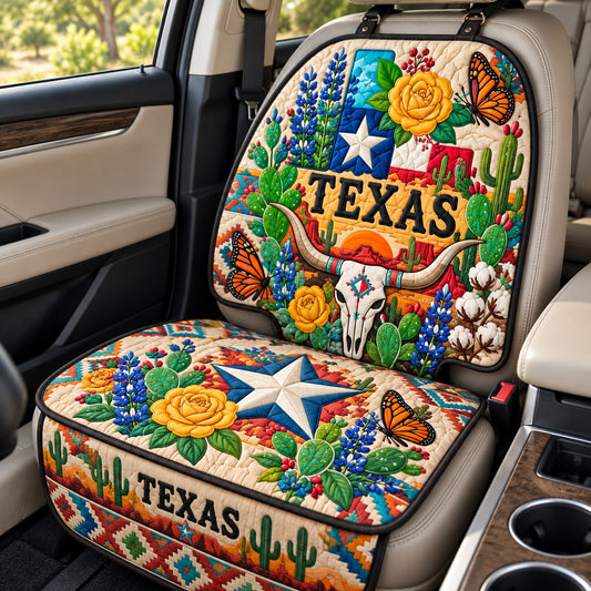 Texas Wildflower Spirit Quilted Car Seat Protector GFTOHNL4426