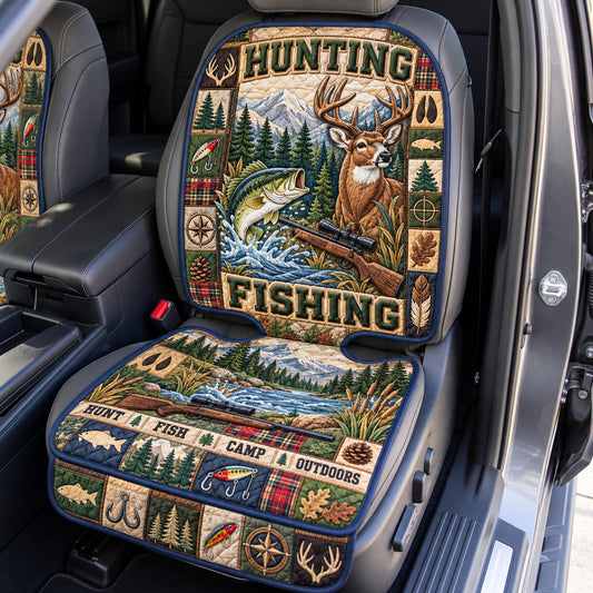 Hunt Fish Outdoors Quilted Car Seat Protector GFTOHNL4430