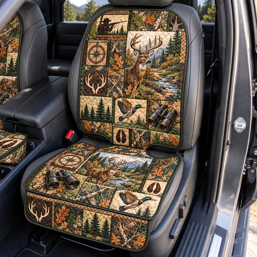 Whitetail Hunting Country Quilted Car Seat Protector GFTOHNL4431