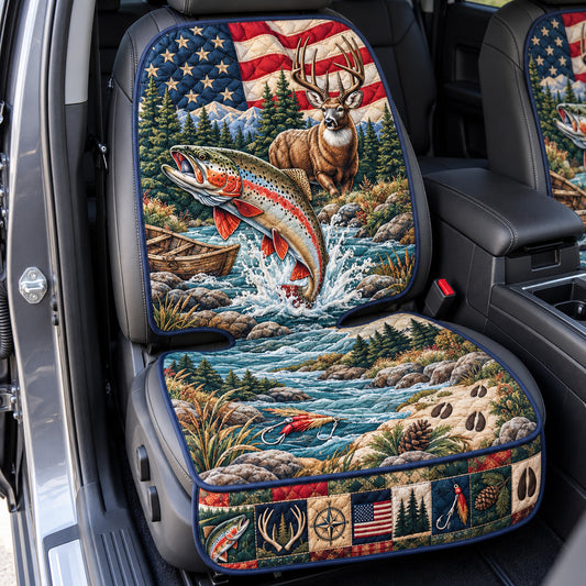 American Hunting Adventure Quilted Car Seat Protector GFTOHNL4434