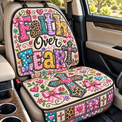 Faith Over Fear Quilted Car Seat Protector GFTOHNL4472