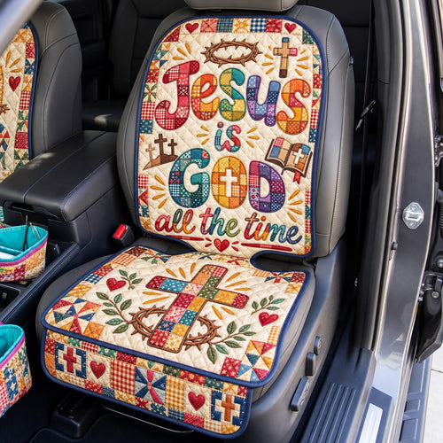 Jesus Is God All The Time Quilted Car Seat Protector GFTOHNL4475