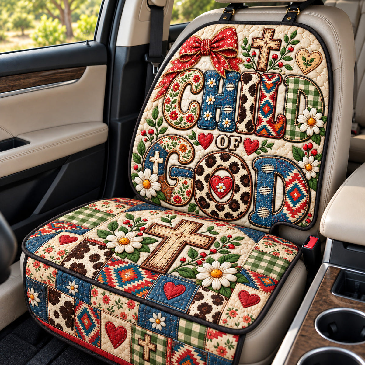 Child Of God Quilted Car Seat Protector GFTOHNL4476