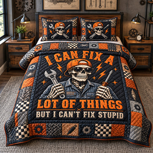 I Can Fix A Lot Of Things 3-Piece Quilted Bedding Set GFTOHNL4488