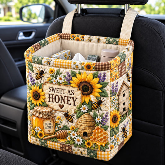Sweet As Honey Quilted Car Basket GFTOHNL4576