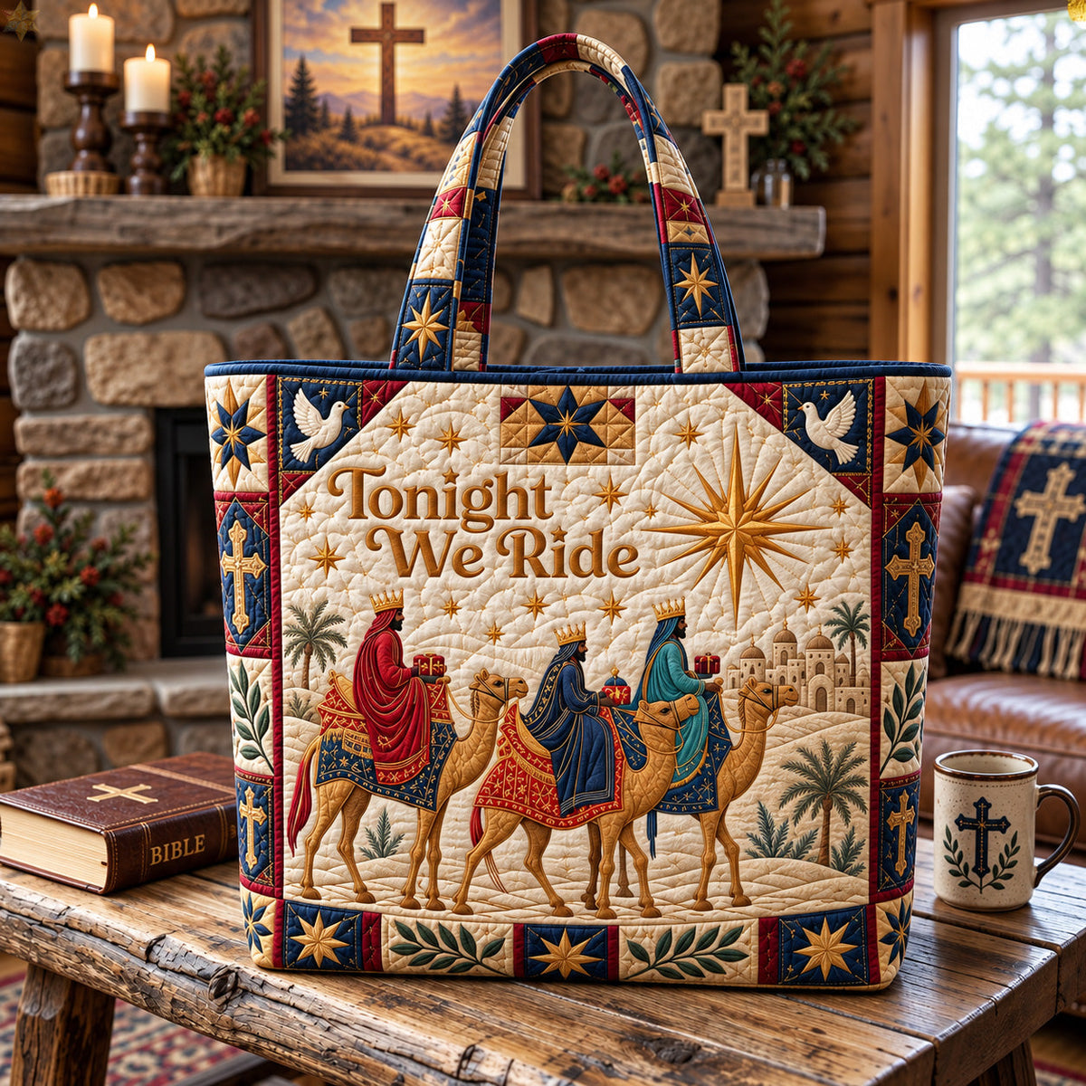 Tonight We Ride Quilted Tote Bag GFTOHNL4580